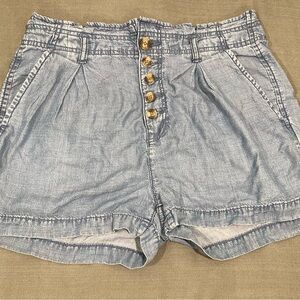 American Eagle Outfitters Light Blue Denim Jean Shorts